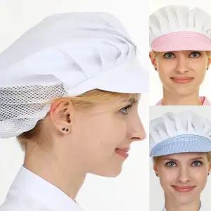 3색 1개 챙 반망사 요리사 위생모 주방모자 위생모자 급식실모자 식당모자