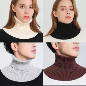 남여공용 겨울철 따뜻한 목 보온 효과 부드러운 촉감 패션 페이크 목 폴라
