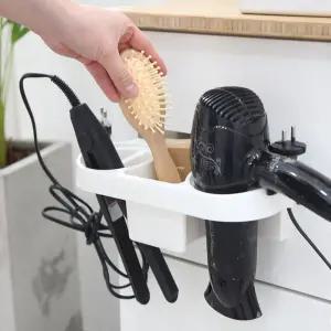 물결고데기 드라이기거치대 화재예방 벽면부착 뽕 미니 앞머리 화상 자동꺼짐 불