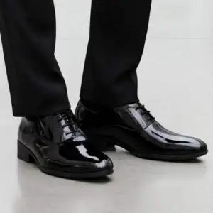 [알티피아]남성 에나멜 정장 구두 쿠션 데일리 광택 클래식 슈즈 남자정장구두