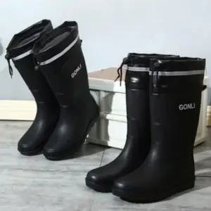 [패션] 장화 부츠 레인 데일리 가벼운 장마 방수 신발 끈조절
