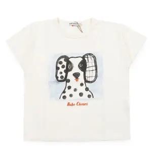 [보보쇼즈] 키즈 도그 프린팅 반팔(아이보리) B126AC009 101