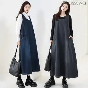 [플로레센스] 루쏘벌룬 데님 원피스 (색상선택)