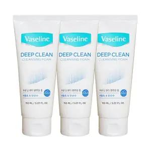 애경 바세린 딥클린 클렌징 폼 씨솔트 탄산수 150ml 3개 폼클랜저