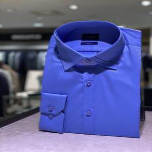 [AK플라자] [예작] 예작셔츠 긴팔 캐쥬얼 슬림핏 링클프리 스판 562 블루