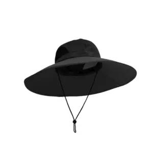 와이드 UPF50+ 블랙 피부보호 정글모자