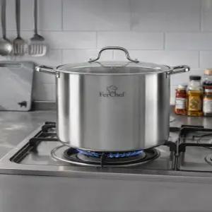 페르쉐프 대용량 인덕션가능스테인리스 곰솥 18L 32cm 대형냄비 육수냄비 업소용곰솥