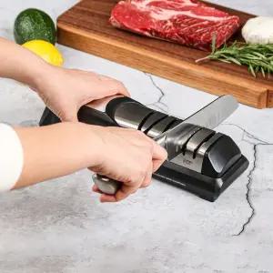 키텐실 프리미엄 3단계 다이아몬드 전동 칼갈이 자동 숫돌 연마기 3단계