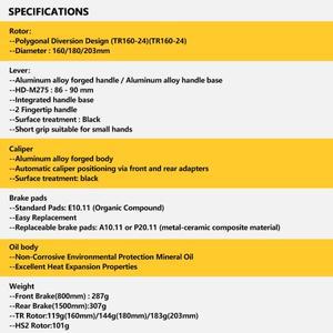 TEKTRO HD-M275 산악 자전거 유압 디스크 브레이크 세트, 전방 후방 MTB 레버, 내부 및 외부 케이블