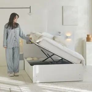 빅셈 LED 리프트업 수납 침대 SS