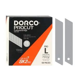 도루코 PRO L 커터날 100개입교체형칼 칼날 칼심 커터 컷터 교칼 교캇타 교터