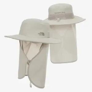 [매장판] 노스페이스 모자 차양막 등산 여름 라이트 쉴드 햇 화이트 샌드 NE3HR56B