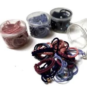 다양한 디자인 코디 연출 24종 데일리/고무끈/짱짱/고탄력/헤어끈/어린이/여성/유아동/패션/헤어용/밴드