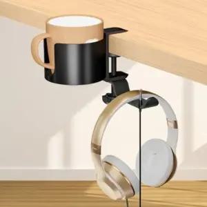 컵홀더 사무실 책상 데스크 가방걸이 책가방 거치대 고정