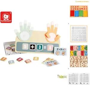 탑브라이트 손가락 숫자 학습 놀이/수놀이/공부/덧셈/뺄셈/교육용/수교구/연산/학습용/셈놀이/수학/교구