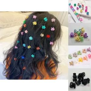 미니 사이즈 다양한 색상 모양 헤어 집게/머리/아동핀/여아삔/잔머리/정리/액세서리/클립/유아핀