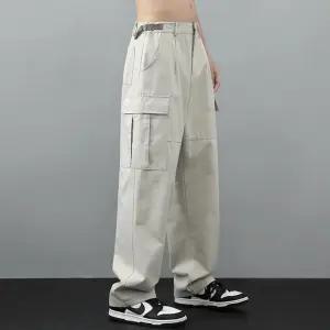 남자 와이드 카고 바지 건빵주머니 사이즈조절 캐주얼 팬츠 슬렉스 남성조거