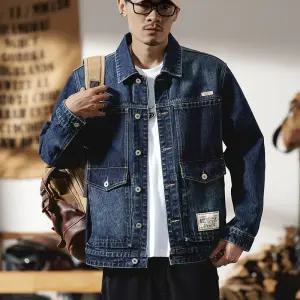 남성자켓 빅사이즈 가을 프린팅 카고 데님 코트 루즈핏 워싱 점퍼 상의 심쿵돌직구