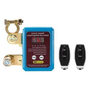 12/24V 240A 원격 배터리 차단 스위치 디스플레이 포함 자동 전원 차단 리모컨 차량 보트 해양용