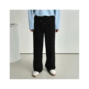 맨즈북 롱 와이드 구김없는 남자 통바지 기장 긴 밴딩 슬랙스 봄 가을