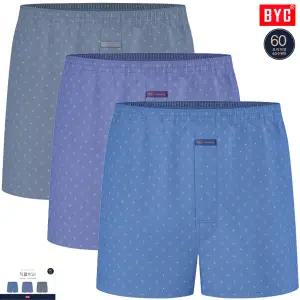 BYC화사한컬러감 60수 프리미엄박서팬티3매입 MCG1512