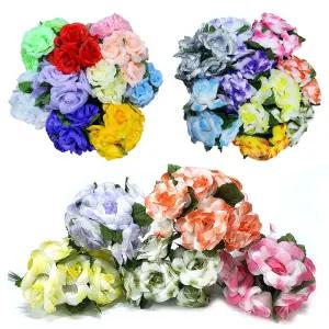 조화 장미꽃 조화꽃 부케 장식 꾸미기 장미-단색/투톤