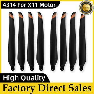 4314 탄소 나일론 프로펠러 패들 Hobbywing X11 모터 접이식 드론 블레이드 농업용 액세서리