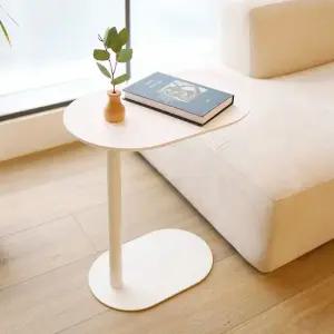 [CJ][덕하우스]소파테이블 침대 침실 쇼파 사이드 협탁 라운드 테이블 이동식 보조책상