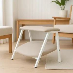 [CJ][덕하우스]책상 발받침대 발판 사무실 패브릭 2단 쿠션 발받침 다리받침대 풋레스트