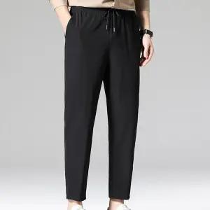 7부 일자팬츠 밴딩 팬츠 레귤러핏 편한 바지 홈웨어룩 Suh1+3svB