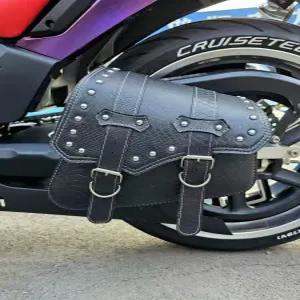 바이크백 리어백 오토바이 방수 사이드백 벨트 백 가죽 다리 프론트백 휴대