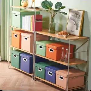 소품정리함 키밍 종이 컬러 수납박스 다용도