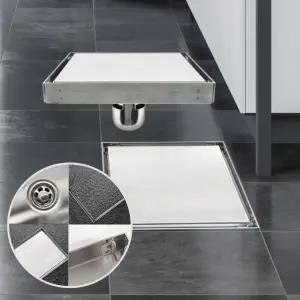 화장실 스텐 타일유가 냄새차단 사각 하수구 욕실바닥배수구커버