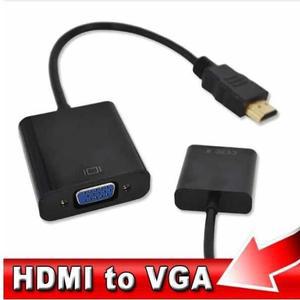 HD 1080P HDMI 호환 남성-VGA 여성 케이블 PC 노트북 용 디지털-아날로그 변환기 어댑터