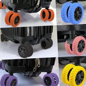 실리콘 여행 가방 바퀴 커버 보호 캐리어 바퀴 커버 수화물