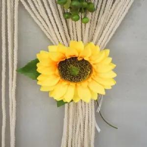 해바라기 커튼 집게 1P 사계절 봄 커튼타이백 커튼끈 커튼고리