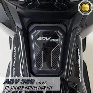 ADV 350 스티커 2025 오토바이 액세서리 연료 탱크 패드 3D 에폭시 보호 키트