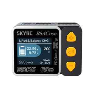 신형 SkyRC B6ACneo 스마트 충전기 DC 200W AC 60W 배터리 밸런스 충전기 B6AC neo SK-100200 b6ac v2 업그