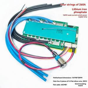 AB41-자동차 RV 인버터 호환 BMS LFP 리튬인산철 배터리 보호 보드 4S 12.8V 스위치 충전 방전 전류 제한