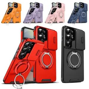갤럭시 s26 플러스 울트라 슬라이드 카메라보호 마그네틱 맥세이프 호환 링 스탠드 하드 케이스