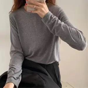 모달 라운드넥 기본티셔츠 긴팔 슬림핏 20대여성 예쁜