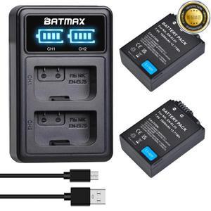 1680mAh EN-EL25 및 배터리 + LED 듀얼 USB 충전기 Nikon Z50 ZFC Z 카메라
