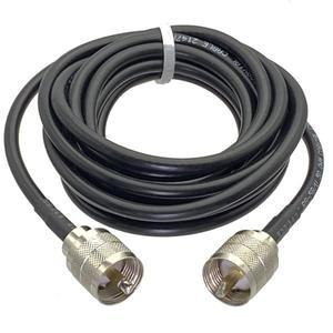 1Pcs RG58 UHF PL259 수 플매트 카펫 러그-UHF 플매트 카펫 러그 커넥터 라디오 안테나 용 RF 동축 점퍼 피