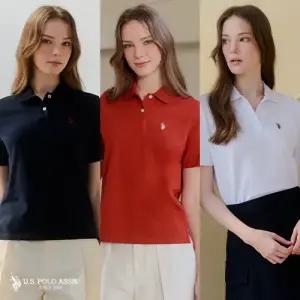 [앱10 ][U.S POLO ASSN.] 26SS 라이크라 반팔 카라티 3종 여성