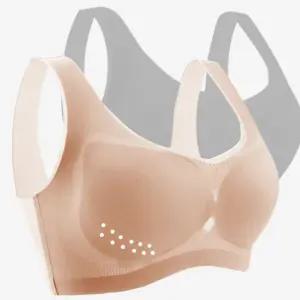 여름 땀구멍 얇은 브라 넓은 끈 밴딩 스판 볼륨업