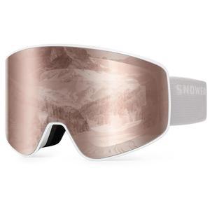 SNOWER 스키 고글, 교체 가능한 렌즈 김서림 방지 스노우 자외선 차단, 남성용 OTG HD 스노보드