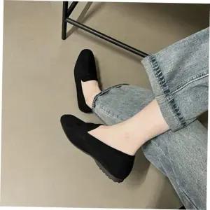 간절기로퍼 스웨이드 각코 페니 로퍼Y