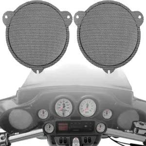 KZMPMT 교체 6.5인치 전면 메시 스피커 그릴 페어링 할리 스트리트 글라이드 일렉트라 울트라 리미티드