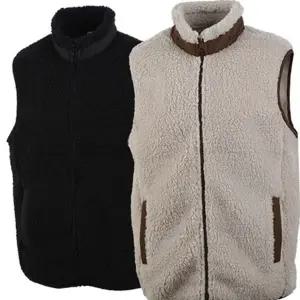 본딩 융털 후리스 조끼 남녀공용 보아 후리스 조끼 따뜻한 겨울