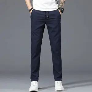 남성 4컬러 빅사이즈 밴딩 일자핏 베이직 팬츠 OXL4+6JAG